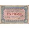 Auxerre - Pirot 17-1 - 1 franc - Série 116 - 19/12/1915 - Etat : TB