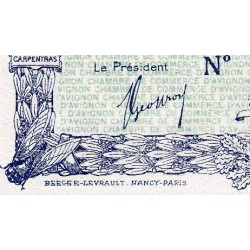 Avignon - Pirot non répertorié - 50 centimes - 11/08/1915 (1917) - Spécimen - Etat : SPL+