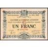Avignon - Pirot 18-17 - 1 franc - 11/08/1915 (1917) - Etat : SUP+