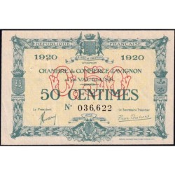 Avignon - Pirot 18-22 - 50 centimes - 1920 - Etat : SUP