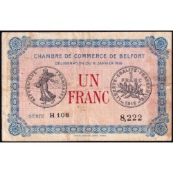 Belfort - Pirot 23-21 - 1 franc - Série H 108 - 06/01/1916 - Etat : TB-