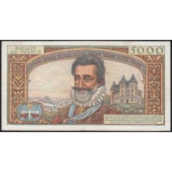 F 49-01- 07/02/1957 - 5000 francs - Henri IV - Série Y.8 - Etat : TB+ à TTB