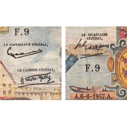 F 49-02- 06/06/1957 - 5000 francs - Henri IV - Série F.9 - Etat : TB