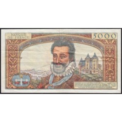F 49-02- 06/06/1957 - 5000 francs - Henri IV - Série D.14 - Etat : TTB