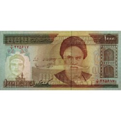 Iran - Pick 143a - 1'000 rials - Série 1/4 - 1992 - Etat : NEUF