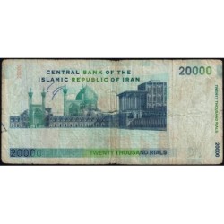 Iran - Pick 148c - 20'000 rials - Série 66/20 - 2008 - Etat : B
