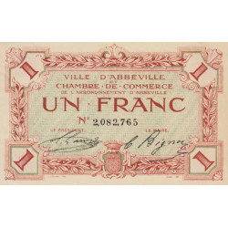 Abbeville - Pirot 1-9 - 1 franc - Sans date - Etat : SPL