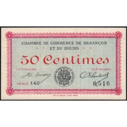 Besançon (Doubs) - Pirot 25-1 - 50 centimes - Série 140 - Sans date (1915) - Etat : SPL