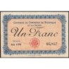 Besançon (Doubs) - Pirot 25-18 - 1 franc - Série AA 176 - Sans date (1915) - Etat : TTB