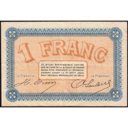Besançon (Doubs) - Pirot 25-18 - 1 franc - Série AA 176 - Sans date (1915) - Etat : TTB
