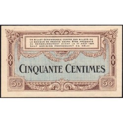 Besançon (Doubs) - Pirot 25-22 - 50 centimes - Série 12 - Sans date (1921) - Etat : SPL