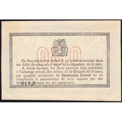 Béthune - Pirot 26-15 - 50 centimes - Série 746 - 17/04/1916 - Etat : SUP+
