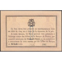 Béthune - Pirot 26-17 - 1 franc - Série 505 - 17/04/1916 - Etat : NEUF