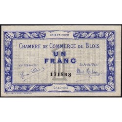 Blois (Loir-et-Cher) - Pirot 28-3 - 1 franc - 16/08/1915 - Etat : TTB
