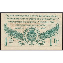 Blois (Loir-et-Cher) - Pirot 28-7 - 1 franc - 03/10/1916 - Etat : SUP