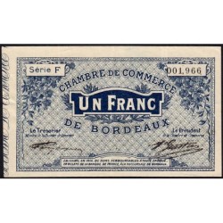 Bordeaux - Pirot 30-2 - 1 franc- Série F - 1914 - Etat : TTB+