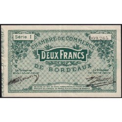 Bordeaux - Pirot 30-3 - 2 francs- Série I - 1914 - Etat : TTB+