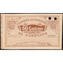 Bordeaux - Pirot 30-5 - 50 centimes - Série D - 1914 - Spécimen - Etat : SPL