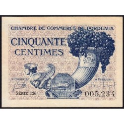 Bordeaux - Pirot 30-28 - 50 centimes - Série 126 - 1921 - Etat : SUP+