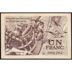 Bordeaux - Pirot 30-30 -1 franc - Série 14 - 1921 - Etat : TTB