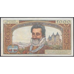 F 49-03- 03/10/1957 - 5000 francs - Henri IV - Série U.23 - Etat : TB+
