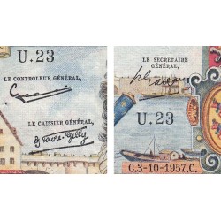 F 49-03- 03/10/1957 - 5000 francs - Henri IV - Série U.23 - Etat : TB+