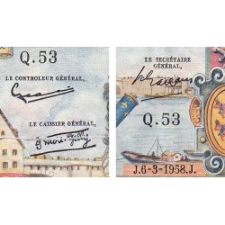 F 49-06- 06/03/1958 - 5000 francs - Henri IV - Série Q.53 - Etat : B-