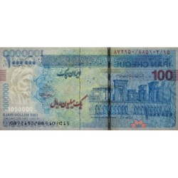 Iran - Pick 154B_1 - 1'000'000 rials / 100 tomans - Série 872155 - 2010 - Etat : NEUF