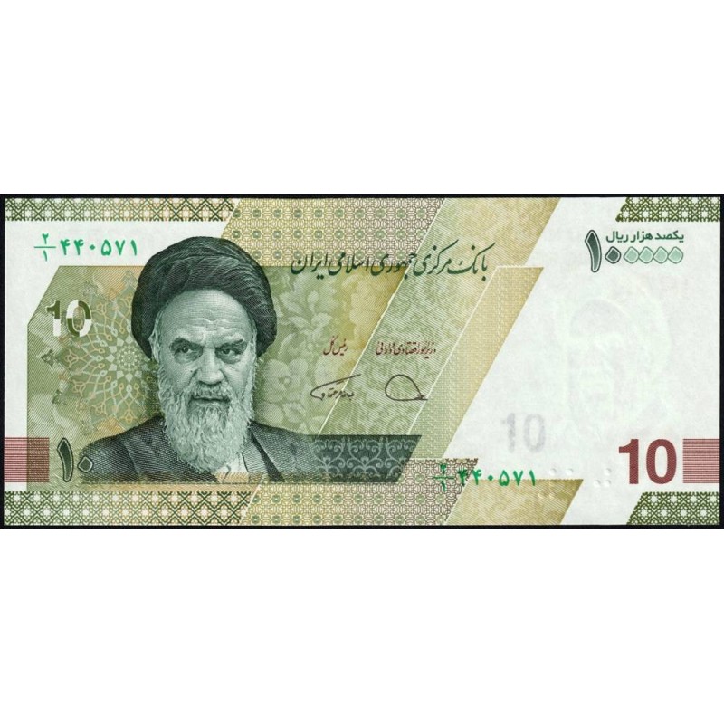 Iran - Pick 163a - 100'000 rials / 10 tomans - Série 4/3 - 2019 - Etat : NEUF