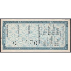 1 kg Papiers et cartons en l'état - 31/05/1944 - Code 01 - Série EA -Type a1 - Etat : TTB+