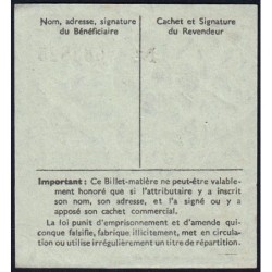Section de la Chimie - 1 litre alcool dénaturé - 19/12/1947 - Catégorie F1 - Etat : SUP