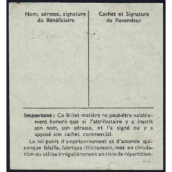 Section de la Chimie - 1 litre alcool dénaturé - 19/12/1947 - Catégorie F1 - Etat : TTB+