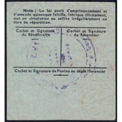 Section de la Chimie - 1 litre produits benzéniques - 31/01/1947 - Catégorie F41 - Etat : TTB