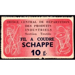 Section Textile - 10 g. Fil à coudes Schappe - 30/09/1944 - Etat : TTB