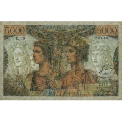 F 48-08 - 02/01/1953 - 5000 francs - Terre et Mer - Série E.119 - Etat : TTB