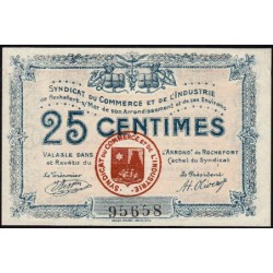 Rochefort-sur-Mer - Syndicat du Commerce et de l'Industrie - 25 centimes - Sans série - Etat : SPL