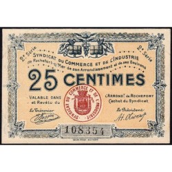 Rochefort-sur-Mer - Syndicat du Commerce et de l'Industrie - 25 centimes - 2e série - Etat : SUP+