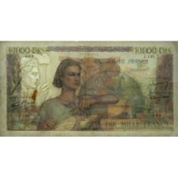 F 50-06 - 20/06/1946 - 10000 francs - Génie Français - Série J.130 - Etat : TB à TB+