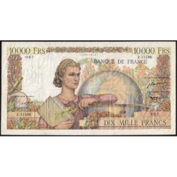 F 50-81 - 07/06/1956 - 10000 francs - Génie Français - Série G.9976 - Etat : TB