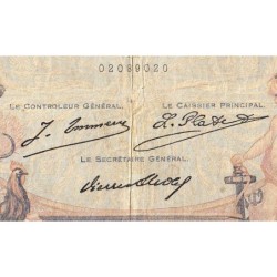 F 37-01 - 15/03/1927 - 1000 francs - Cérès et Mercure - Série P.84 - Etat : B+