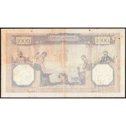 F 37-07 - 01/09/1932 - 1000 francs - Cérès et Mercure - Série T.1900 - Etat : B+