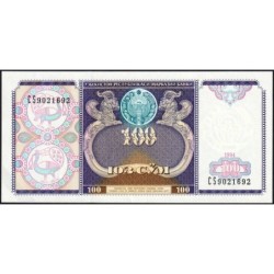 Ouzbékistan - Pick 79a - 100 som - Série CS - 1994 - Etat : NEUF