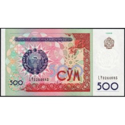 Ouzbékistan - Pick 81 - 500 som - Série LY - 1997 - Etat : NEUF