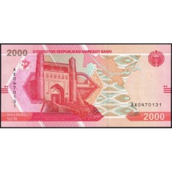 Ouzbékistan - Pick 87 - 2'000 som - Série AX - 2021 - Etat : NEUF