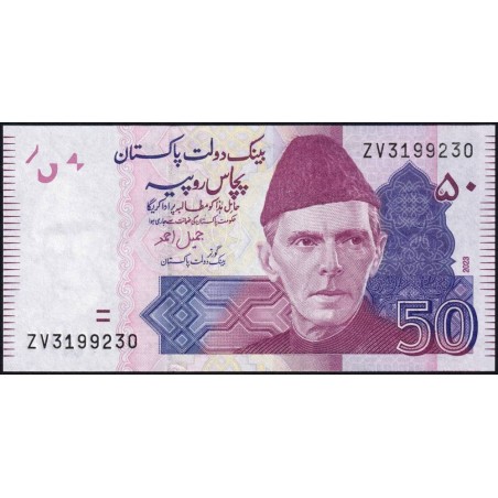Pakistan - Pick 47v - 50 rupees - Série ZV - 2023 - Etat : NEUF