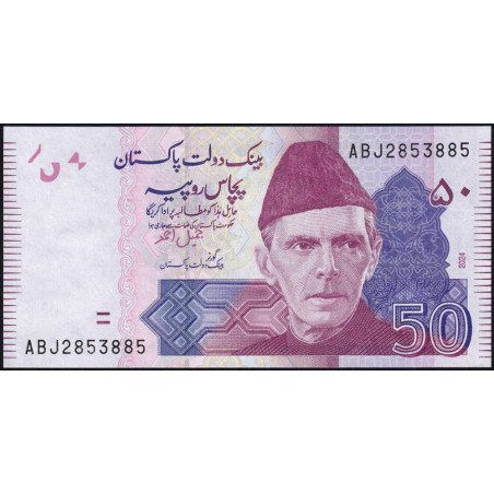 Pakistan - Pick 47w - 50 rupees - Série ABJ - 2024 - Etat : NEUF