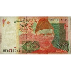 Pakistan - Pick 55u - 20 rupees - Série MF - 2022 - Etat : NEUF