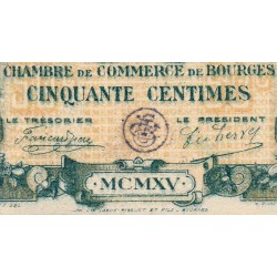 Bourges - Pirot 32-1 - Série A - 50 centimes - 1915 - Etat : SPL