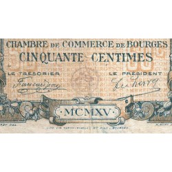 Bourges - Pirot 32-1 - Série C - 50 centimes - 1915 - Etat : TB+