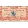 Bourges - Pirot 32-12 - Série E - 50 centimes - 1922 - Etat : TB